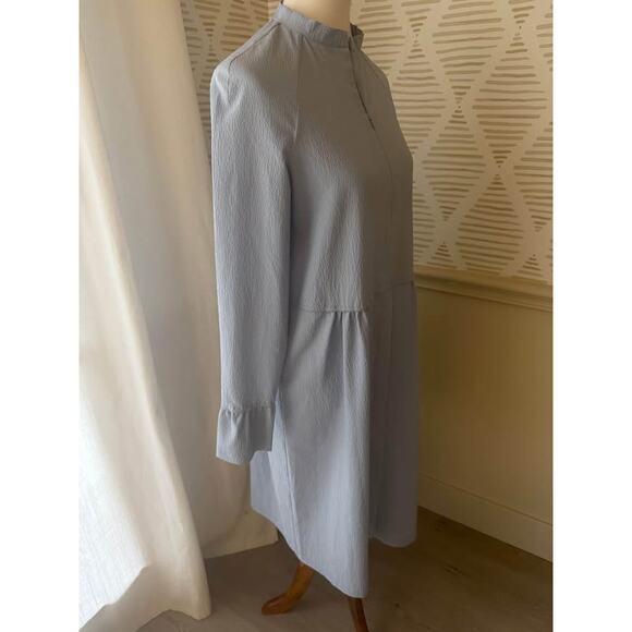 Mads Nørgaard Women’s Size Small Blue Crinkle Dupina Dress - Picture 8 of 8